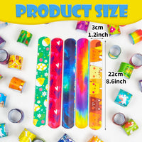 RICEDUO 60 Pcs Slap Bracelets for Kids - image 2