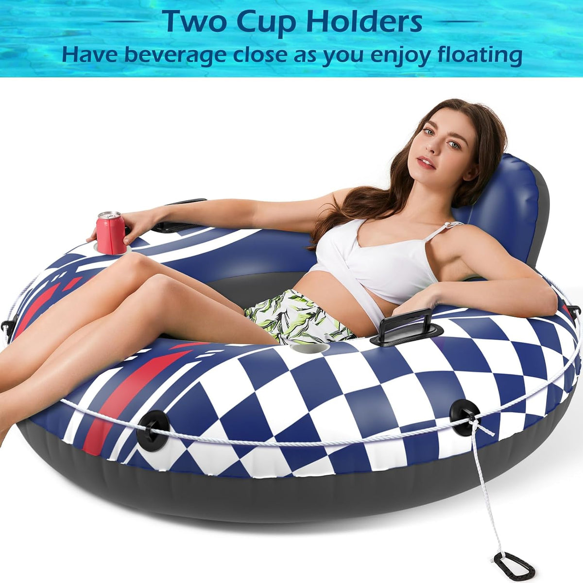 Jasonwell Inflatable River Tube Float - Large / Darkblue - image 2