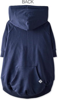 Rocky – The Orginal Lightweight Hooded TEE 100% Organic Cotton Dog Hoodie Pet Coat Sweater for Small, Medium, Large Dogs, Navy, X-Small