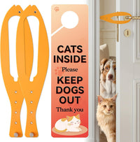 TGIOW Cat Door Latch, Cat Door Stopper Keep Open 2.5-6", White - 2pcs-yellow