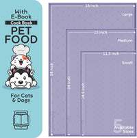 Dog Food Mat - Raised Edges Dogs Mat for Food and Water Prevent Spill, Waterproof Cat Food Mats - 28"L x 18"W / Lavender - image 2