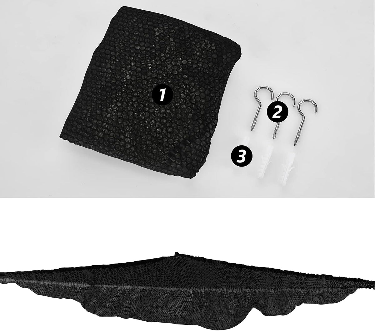 Stuffed Animal Net or Hammock, Stuffed Animal Net - Black / 70 Inch (Pack of 2) - image 2