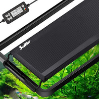 24/7 LED Aquarium Light, IP68 Waterproof Extendable Bracket Fish Tank Light with Timer, 7 Colors, 10 Level Adjustable Brightness, DIY Mode Full Spectrum Aquarium Plant Light for 24-30 Inch Fish Tank