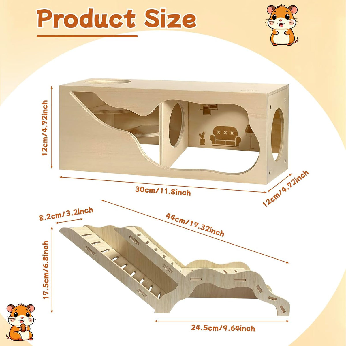 Hamster Hideout & Tunnel Set - Hamster Hideout & Tunnel Set - image 2