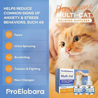 Cat Calming Pheromone Diffuser: Cat Calming Pheromones Diffusers - Reduces Stress & Anxiety with Calming Pheromones
