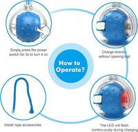 Cat Toys Ball for Indoor Cats - Interactive Automatic Cat Ball Toy | Fast Rolling & Motion Activated Chirping | Hide and Seek Mouse Catching Game | Stimulates Hunting Instinct (Blue)