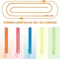 MAGICYOYO 100% Polyester Professional Yoyo Strings for Responsive - Blue, Green, Orange, Yellow, Pink - image 4