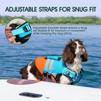 Kuoser Dog Life Jacket with Rescue Handle - Small (Chest Girth:16.9-21.3'') / Blue - image 4