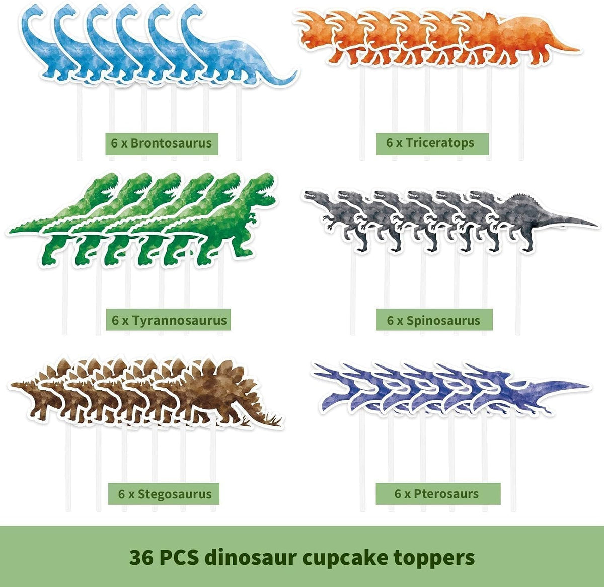 WERNNSAI 36 farm cupcake toppers with cow, pig, sheep, horse and house designs - view 16