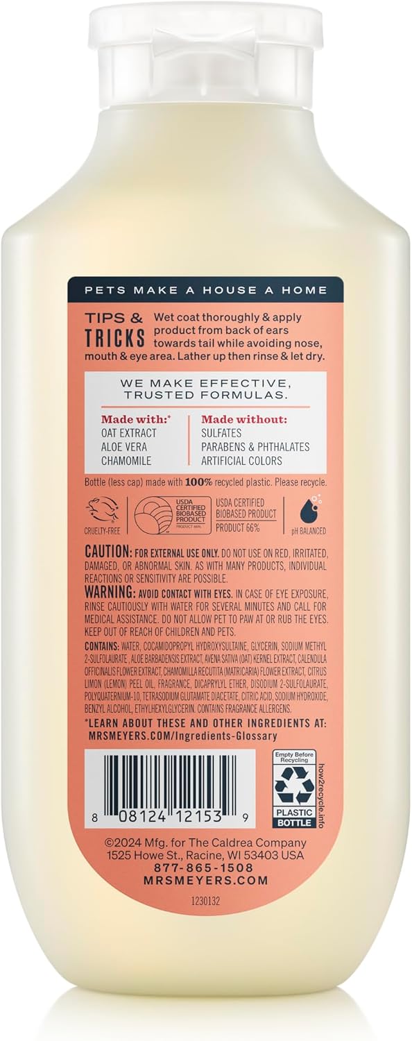 MRS. MEYER'S Clean Day Dog Deodorizing Spray, White Peach Scent - White Peach / 14oz - image 2