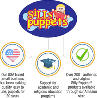 Silly Puppets 25 inch full body ventriloquist style mouse puppet with sneakers and arm control rod - view 4