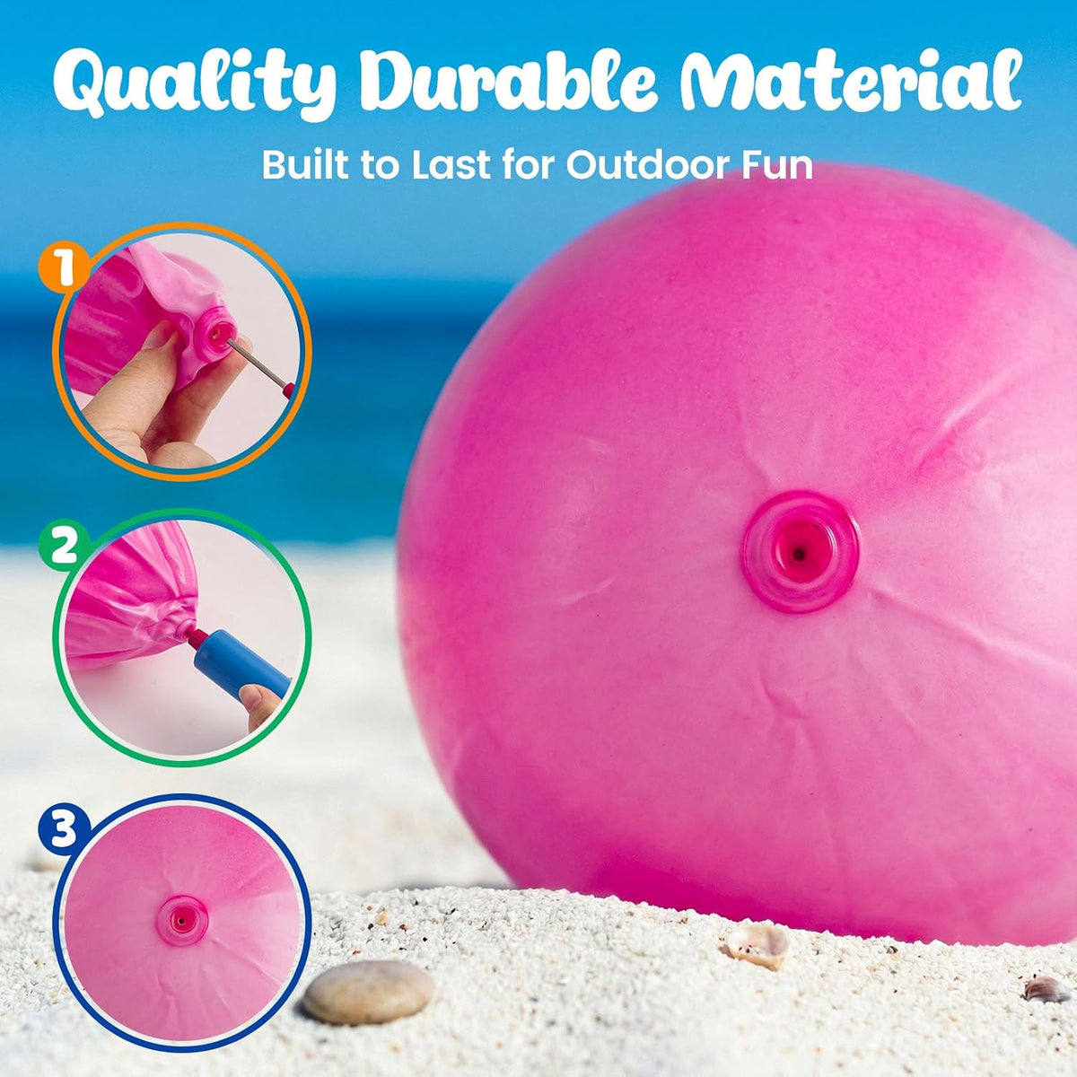 3 Otters 6 PCS Playground Balls with Air Pump - image 3