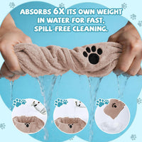 Puomue 2 Pack Microfiber Dog Towels for Drying Dogs - Camel / 40 x 23.6 inches - 2 Pack - image 4