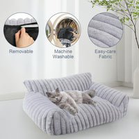 Cute Dog Couch for Medium Large Dogs, Dog Cat Couch Sofa - Medium(30x20x10") / Grey - image 4