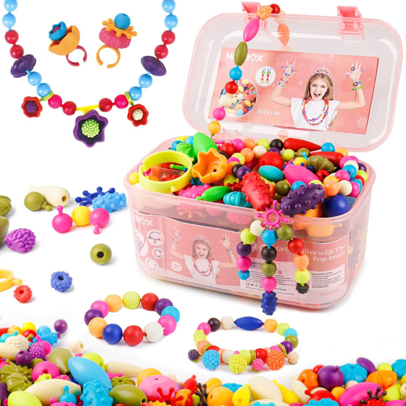 NEXBOX Girls Crafts Jewelry Making Kit for Toddlers