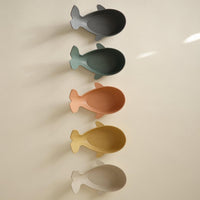 mushie Stackable Bath Boats Floating Toy, Made in Denmark - Whales Retro - image 3
