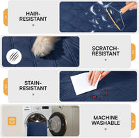 Luciphia Waterproof Couch Cover for Dogs - Navy+blue / 30" x 70" - image 4