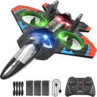 4DRC V32 Foam Remote Control Airplanes RC Planes for Kids Adults - Orange-3 Batteries