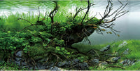 AWERT 48x24 in Branch Aquarium Backdrop Seagrass Fish Tank Background – Essentials for Fish - 48x24in/120x60cm