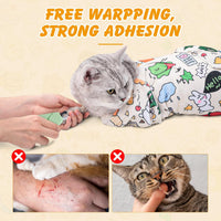 27.6 in Self-Adhesive Cat Grooming Wrap for Nail Clipping – Essentials for Cats - White / 31.5 inch - image 3