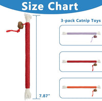 3pcs Safe Cat Rope Toy,Teeth Clean Toy for Cat, Cat Chew Toys for Indoor Cat,Kitten Interactive Toys