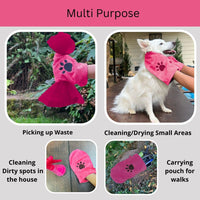 Penny & Niko Microfiber Pet Towel Mitts - Standard - 4 pack / Pink - image 4