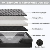 Orthopedic Dog Beds Large Sized - Black / M (28"x 23"x 6.5") - image 4