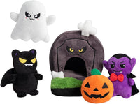 Hollypet Squeaky Hide and Seek Dog Toys for Small and Medium Dogs - Grave