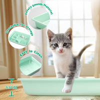 PAWISE Cat Litter Box Set, Small Kitten Starter Kit - Green - image 4