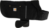Carhartt Firm Duck Dog Chore Coat - Black (Reflective Piping) / Large