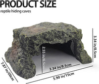 BNOSDM Reptile Hideout, Tortoise Hide Cave, Resin Rock - L-7.87x5.9x3.34inches - image 2
