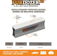 FurDozer Pet Hair Remover & Auto Detailing Tools - Gray / X3 PRO - image 2