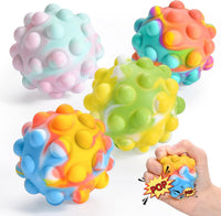 Pop It Stress Ball,Easter Basket Stuffers 3D Food-Grade Silicone,Squeeze Sensory Toy - image 2