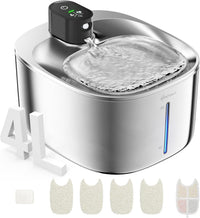 Wireless Cat Water Fountain Filter - Black Cat Fountain+1 Set Filter