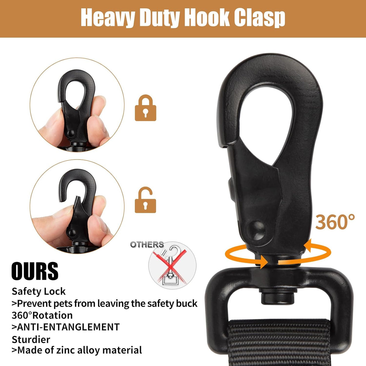 Tactical Dog Collar - Dog Collar with Control Handle for Medium Large Dogs – Essentials for Dogs - Black Set / M - image 3