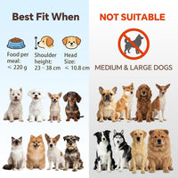 Small Glass Tilted Elevated Cat Dog Bowl Raised Cat Food Water Bowl - Small / White - image 3