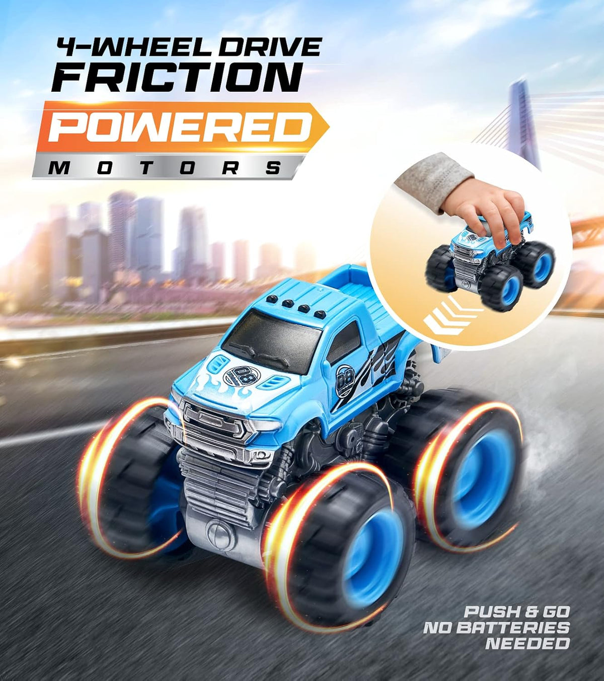6 Pack Monster Trucks Toys for Boys and Girls - image 4
