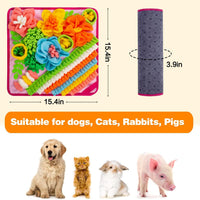 Snuffle Mat for Dogs, Sniff Mat Slow Feeding Mat for Small Pets Cats, Rabbits - Help Stress Relief - Pink - image 4