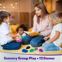 Fidget Toys Adults Sensory Stone: 6 Pack Textured Worry Stone - 12pcs - image 4