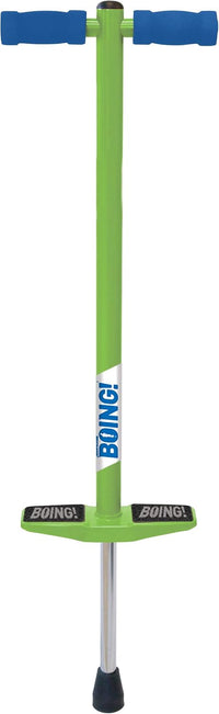 Geospace Jumparoo Boing! JR. Steel Pogo Stick for Kids of 50-90 lbs - Green