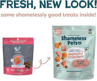 Shameless Pets Crunchy Cat Treats - Kitty Treats with Natural Salmon, Healthy Yam Good Flavors - 3-Pk