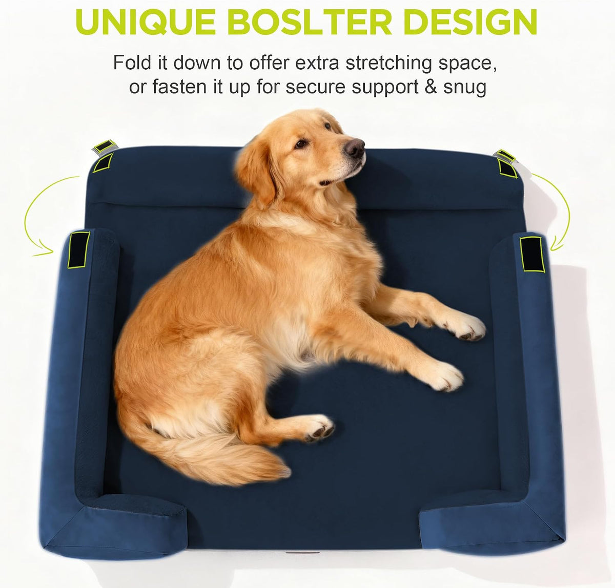 Waterproof Orthopedic Dog Bed for Extra Large Sized Dogs – Essentials for Dogs - 45 x 35 x 9 in / Royal Blue - image 3