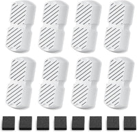Dog Water Fountain for Large Dogs: Stainless Steel Dog Fountain Water - Replacement：8 Filters +8 Sponges