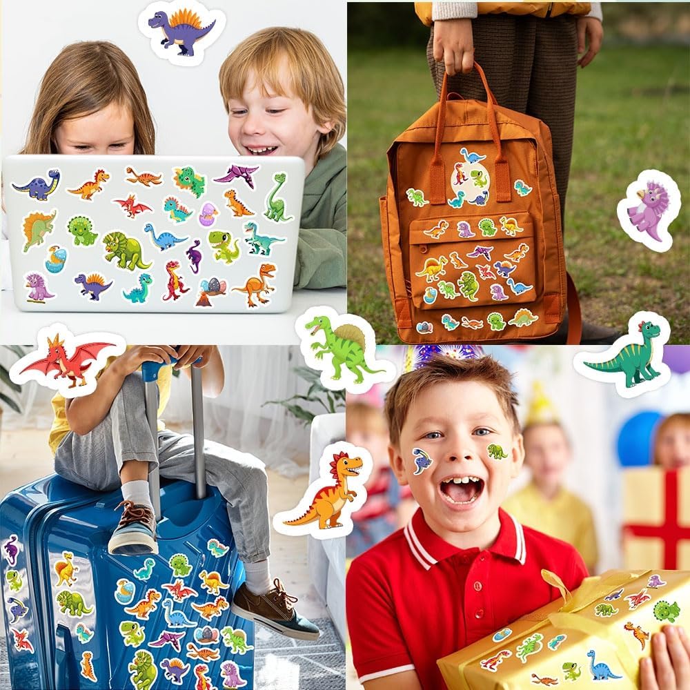 48 Sheets Stickers for Kids - 36 dinosaur stickers - image 4