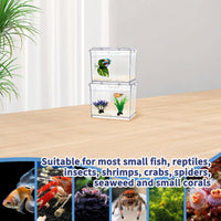 MoonOrange Mini Betta Fish Tank Kit with LED Light Base - Mini Tank 01 + 02 - image 2