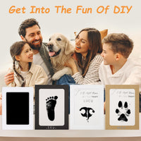Inkless Paw Print Kit, Dog Paw Print Kit, Dog Nose Print Kit - Black / Medium-Large 4 Pack - image 4