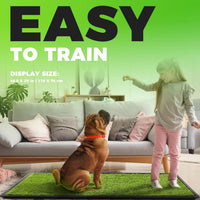 Hompet Dog Grass Pad with Tray Large, 35"x22.5" - Black / 46.8 x 29" - image 2
