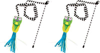 FATCAT Tadpole Cat Wand Stuffed with 100% Organic Catnip Interactive - One Size (Pack of 2)