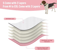 Reusable Dog Diapers Female Washable 3 Pack S Flowers for Heat – Essentials for Dogs - Purple / XL(17.5"-27"Waist) / 3 - image 4
