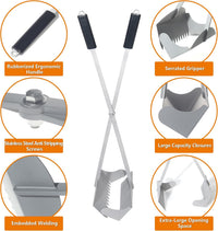 Heavy Duty Pooper Scooper 38" Stainless Steel Long Handle Dog Pooper - image 3